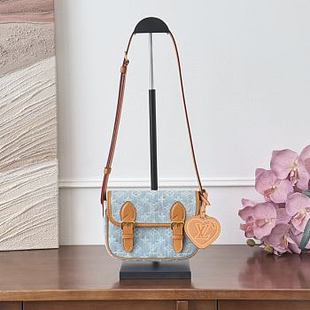 Bagsaaa LV M2A647 Satchel Wearable Wallet Blue - 19.5 x 15 x 6 cm