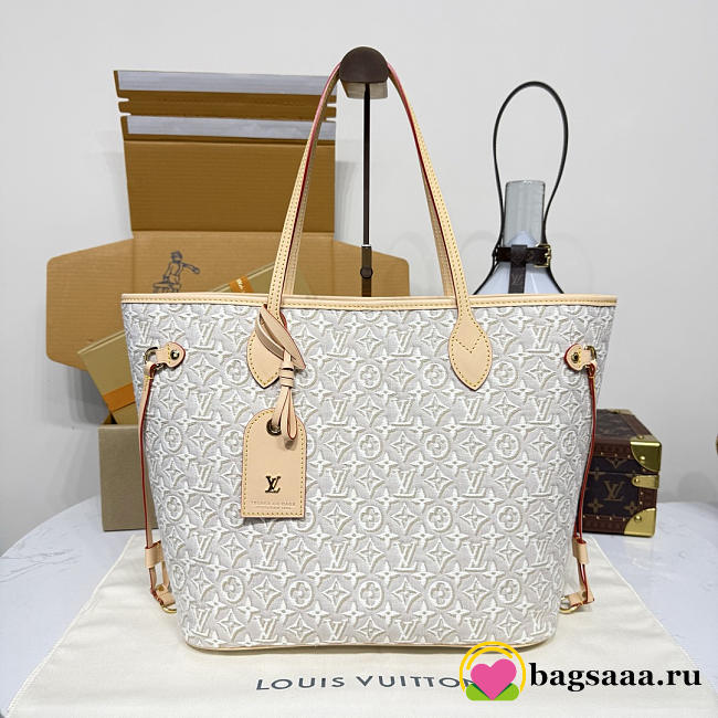 Bagsaaa LV M2A381 Neverfull MM Monogram Emblème Peuplier - 47cm - 1