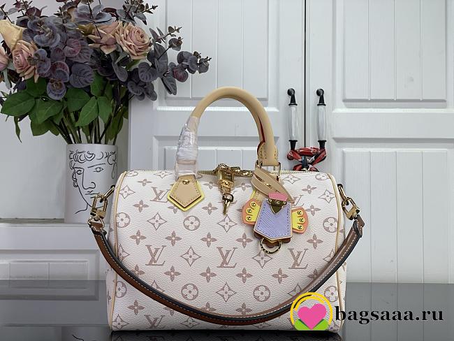 Bagsaaa LV M2A038 Speedy Bandoulière 25 Monogram Dune - 26cm - 1