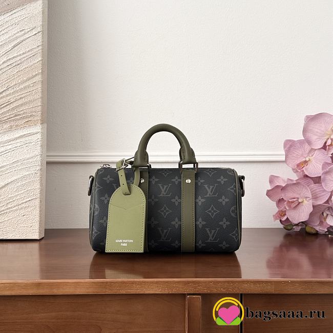 Bagsaaa LV M28638 Keepall Bandoulière 25 Khaki - 25cm - 1