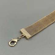 Bagsaaa Chanel Gold Mesh Ribbon Choker Necklace  - 3