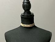 Bagsaaa Chanel Gold Mesh Ribbon Choker Necklace  - 2