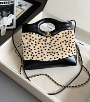 Bagsaaa Chanel 31 Mini Shopping Bag Black Suede AS4133 light beige and black - 23cm - 1