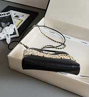 Bagsaaa Chanel 31 Mini Shopping Bag Black Suede AS4133 light beige and black - 23cm - 4