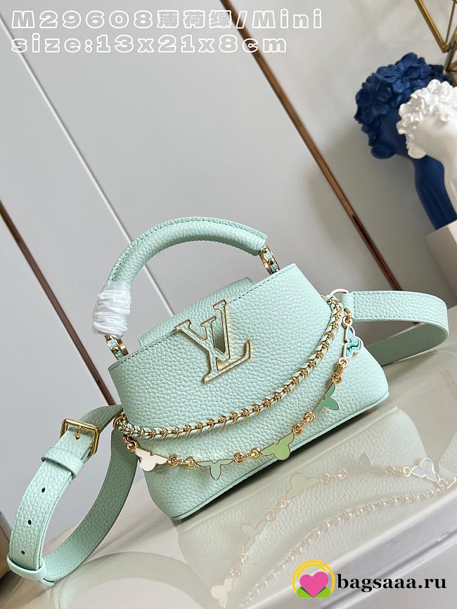 Bagsaaa LV M29951 Capucines Mini Bag Mint Green - 21cm - 1