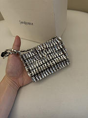 Bagsaaa YSL Micro EVENING bag in crystals 788380 mirror - 11.5cm - 2