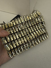 Bagsaaa YSL Micro EVENING bag in crystals 788380 green - 11.5cm - 4