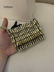 Bagsaaa YSL Micro EVENING bag in crystals 788380 green - 11.5cm - 2