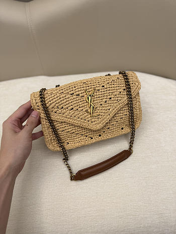 Bagsaaa YSL Loulou small in raffia 868579 - 24cm
