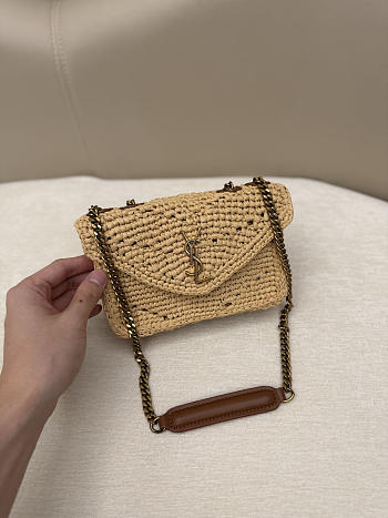 Bagsaaa YSL LOULOU MINI in raffia 868563 - 20cm