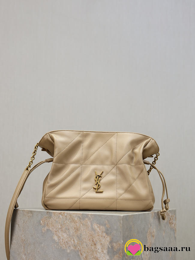Bagsaaa YSL JAMIE shoulder pouch in lambskin 862712 beige - 26cm - 1