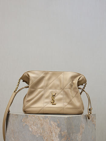 Bagsaaa YSL JAMIE shoulder pouch in lambskin 862712 beige - 26cm