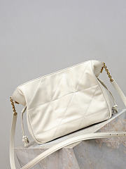 Bagsaaa YSL JAMIE shoulder pouch in lambskin 862712 white - 26cm - 3