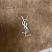 Bagsaaa YSL JAMIE shoulder pouch in suede 862712 brown - 26cm - 3