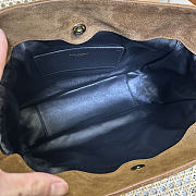 Bagsaaa YSL JAMIE shoulder pouch in suede 862712 brown - 26cm - 2