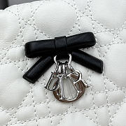 Bagsaaa Dior Adiorable Mini Bucket Bag Two-Tone Latte and Black Cannage Lambskin - 22 cm - 2