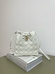 Bagsaaa Dior Adiorable Mini Bucket Bag Latte Cannage Lambskin - 22cm - 1