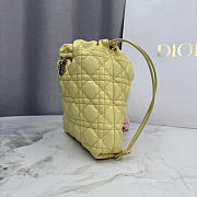 Bagsaaa Dior Adiorable Mini Bucket Bag Mimosa Cannage Lambskin - 22cm - 4