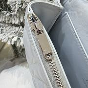Bagsaaa Dior Mini Bag with Chain Ice Blue Macrocannage Lambskin - 19cm - 2