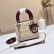 Bagsaaa Lady Dior Mini Bag rouge Hermitage - 17cm - 1