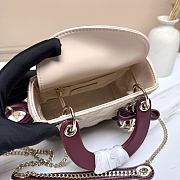 Bagsaaa Lady Dior Mini Bag rouge Hermitage - 17cm - 4