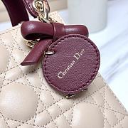 Bagsaaa Lady Dior Mini Bag rouge Hermitage - 17cm - 3