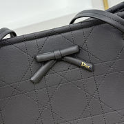 Bagsaaa Medium Dior Promenade Shopping Bag Black Flat Cannage Calfskin - 37cm - 2