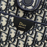 Bagsaaa Medium Dior Promenade Shopping Bag Black Flat Cannage Calfskin - 37cm - 3