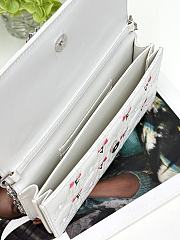 Bagsaaa Dioramour My Dior Mini Bag White Cannage Lambskin Embroidered - 21cm - 2