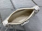 Bagsaaa Dior Promenade Pouch with Chain Latte and Gray Dior Oblique - 22cm - 4