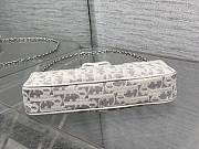 Bagsaaa Dior Promenade Pouch with Chain Latte and Gray Dior Oblique - 22cm - 3