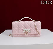Bagsaaa My Dior Mini Bag Two-Tone Soupir Pink and Latte Cannage Lambskin - 21cm - 1