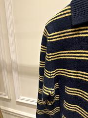 Bagsaaa Miu Miu Wool and cashmere cardigan Navy - 4