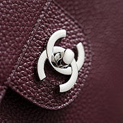 Bagsaaa Chanel Maxi Flap bag AS6233 Grained Burgundy - 38.5cm - 4