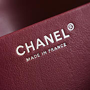 Bagsaaa Chanel Maxi Flap bag AS6233 Grained Burgundy - 38.5cm - 3