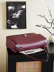 Bagsaaa Chanel Maxi Flap bag AS6233 Grained Burgundy - 38.5cm - 2
