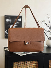 Bagsaaa Chanel Maxi Flap bag AS6233 Grained Camel - 38.5cm - 1