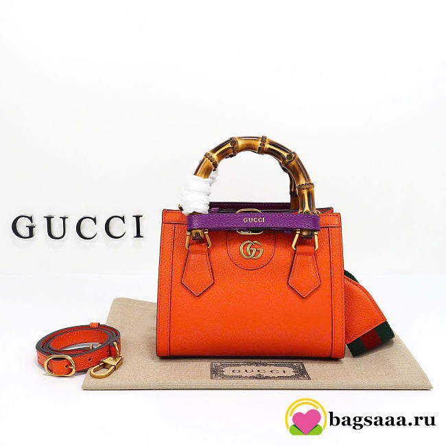 Bagsaaa Gucci Diana Mini Tote orange - 20cm - 1