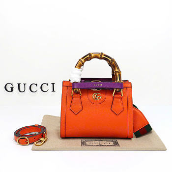 Bagsaaa Gucci Diana Mini Tote orange - 20cm