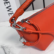 Bagsaaa Loewe Cala mini bag in mellow nappa lambskin red orange - 26cm - 3
