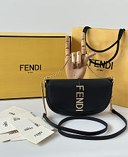 Bagsaaa Fendi Fendigraphy Wallet on Chain in black - 20cm - 1