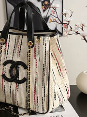 Bagsaaa Chanel Small Tote AS6200 Black & Beige - 36cm - 4