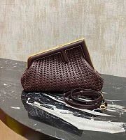 Bagsaaa Fendi First Woven In dark brown - 26*9.5*18cm - 1