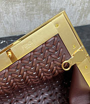 Bagsaaa Fendi First Woven In dark brown - 26*9.5*18cm - 3