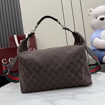 Bagsaaa Gucci Brera medium crossbody bag 866938 dark brown - 33cm