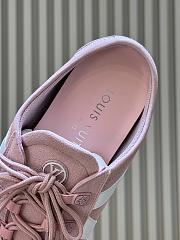Bagsaaa LV Sneakerina Open Back Pink Suede  - 2