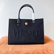 Bagsaaa Versace La Medusa Large Canvas Tote black - 40cm - 1