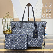 Bagsaaa LV M2A096 Neverfull MM Monogram Bleu - 47cm - 1