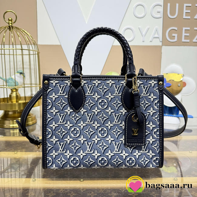 Bagsaaa LV M2A097 OnTheGo PM Monogram Bleu - 25cm - 1