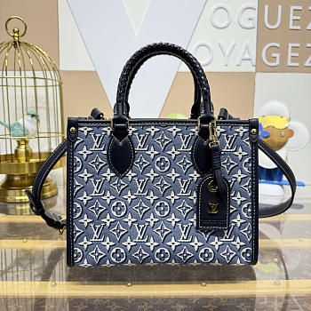 Bagsaaa LV M2A097 OnTheGo PM Monogram Bleu - 25cm